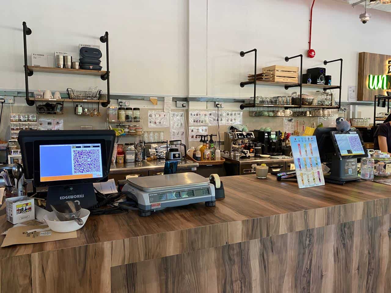 QR Ordering at Unpackt EQuip Orders, QR Ordering system in the cafe.