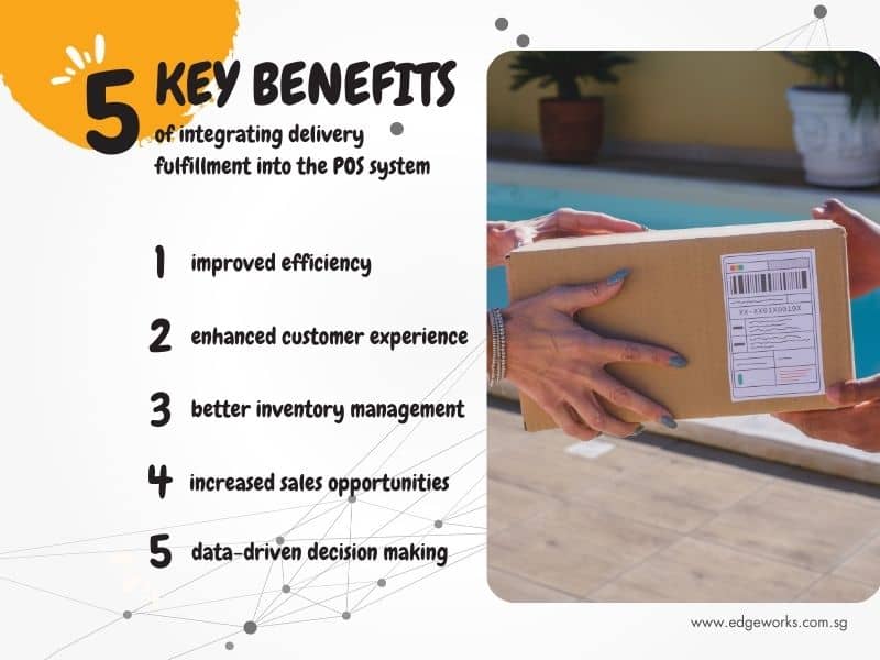 Benefits of integrating delivery fulfilment into POS system