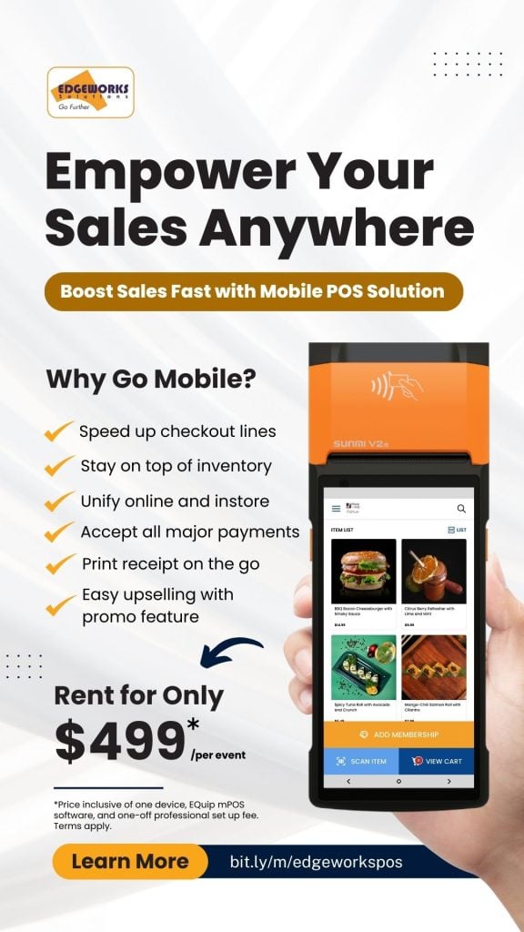 Edgeworks Mobile POS Solution, EQuip mPOS