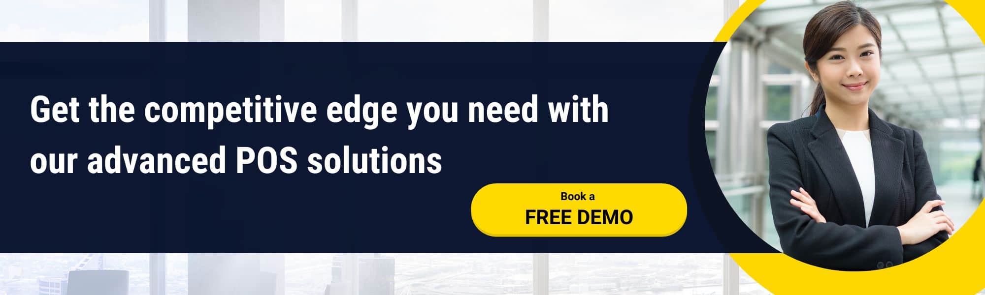 Image of a call to action banner promoting Retail POS System. The banner text reads 'Get the Competitive Edge you need with our advanced POS solutions', encouraging businesses to gain an advantage in their market with these solutions