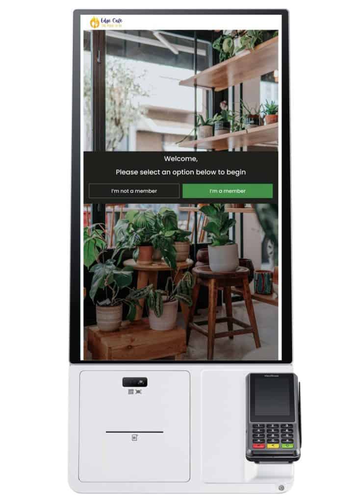 Kiosk - Edgeworks Solutions A kiosk model KM24C in white