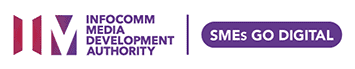 The Infocomm Media Development Authority (IMDA) and the SMEs Go Digital Campaign logo