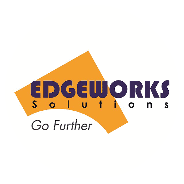 A round logo of Edgeworks Solutions Pte Ltd